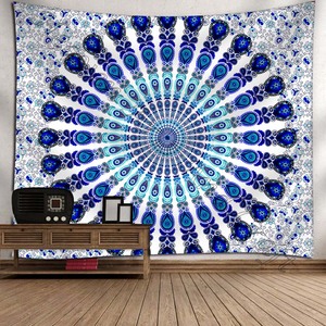 Tapisserie murale suspendue Mandala, chambre à coucher, salon, décor Boho, tapisseries Hippie en coton - Product Image 3