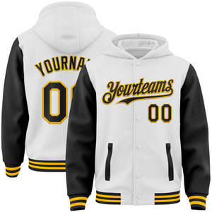 Uniforme de baseball avec broderie et logo personnalisé, sweats à capuche de sport Letterman unisexe, veste universitaire pour hommes - Product Image 1