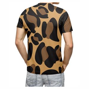 Camisetas Personalizadas de Talla Grande, Tejidas, Transpirables y Sostenibles, con Estampado Tie-Dye de Guepardo, Diseño OEM, de Poliéster/Algodón - Product Image 2