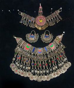 Elegant Stainless Steel Afghan Women <b>Jewelry</b> <b>Set</b> Vibrant Ethnic Craftsmanship for <b>Bridal</b> Outfits Festive Occasions Party Wear - Product Image 1