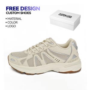 Jiaxin <span class=keywords><strong>Chaussures</strong></span> de sport en maille rétro personnalisées pour hommes et femmes <span class=keywords><strong>Chaussures</strong></span> de course plates et décontractées Modèle de <span class=keywords><strong>chaussures</strong></span> d'automne à semelles épaisses pour la marche douce - Product Image 1