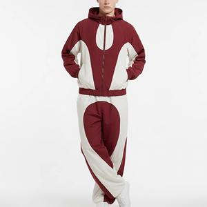 Nueva Colección de Invierno, Conjunto de 2 Piezas de Sudaderas con Capucha Unisex de Algodón, Sudadera con Capucha y Cremallera con Lavado Ácido Desgastado, Pantalones Deportivos Personalizados - Product Image 5