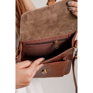 Bolso bandolera de cuero genuino a la moda para mujer y mujer, bolsos de hombro de cuero genuino a la moda para mujer - Product Image 6