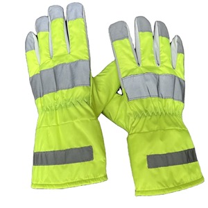 Guantes de cuero sintético antivibración para trabajo mecánico Guantes DE TRABAJO DE SEGURIDAD Guantes de alta visibilidad - Product Image 1