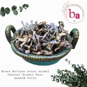 Boutons de porte animaux et poignée de tiroir en laiton pour commode de cuisine chambre usage extérieur - Product Image 2