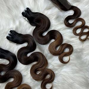 ผมต่อจากผมมนุษย์มัดเป็นลอนสองชั้น100% ไม่ใช้สารเคมีไม่พันกัน - Product Image 2