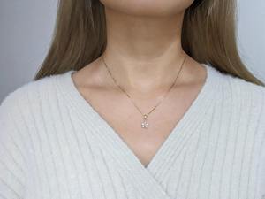 Collar con Colgante de Diamante Cultivado en Laboratorio con Corte Marquesa, Certificado IGI, VVS, Diseño de Flor para Mujer, Joyería Fina a Bajo Precio - Product Image 2