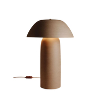 Lampe de table Boaz, design européen moderne et élégant, 20 pouces, écologique, à intensité variable, en fer texturé noir, pour la maison et la chambre à coucher