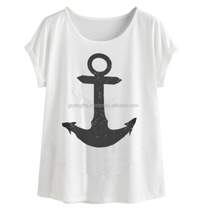 Prix d'usine T-shirt à manches courtes en coton respirant tricoté imprimé sur mesure avec col rond Option grande taille fabriqué en Inde - Product Image 1