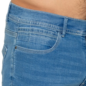 Pantalones cortos de mezclilla de algodón Casual Stretch Slim Fit Summer Half Pants Transpirable Street Wear Essential Sweat Pants - Product Image 3