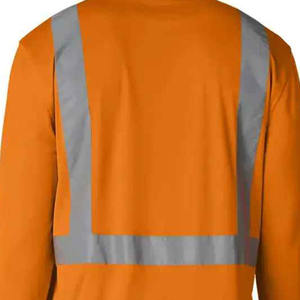 Camisa DE SEGURIDAD reflectante de alta visibilidad hecha a medida con mangas largas para hombres 2025 Camisa de seguridad personalizada para uso al aire libre - Product Image 6