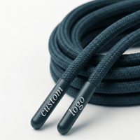 En gros, lacets magnétiques unisexes de 8 mm de haute qualité, imprimés, plats, sportifs, avec embouts en plastique avec aglets, logo personnalisé et extrémités enduites, par paire