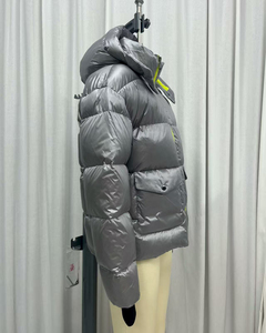 Chaqueta corta de invierno gruesa y cálida para mujer, abrigo de moda acolchado ligero para la temporada, abrigo corto tejido de burbujas - Product Image 2