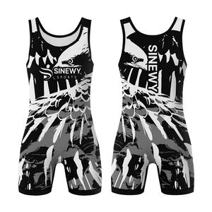 Singlet de lutte Uniforme de lutte à haute élasticité Singlets de lutte durables pour hommes et femmes - Product Image 3