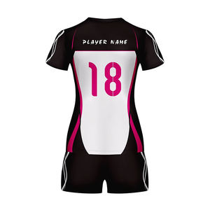 Uniforme de Voleibol para Mujer, Top Transpirable y Pantalones Cortos de Spandex para Deportes de Pabellón, en Venta - Product Image 6