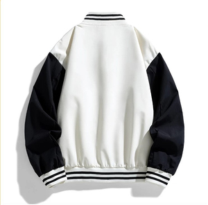 Veste universitaire unisexe personnalisée prix de gros veste universitaire personnalisée avec broderie sur pied pour hommes coupe ajustée - Product Image 2