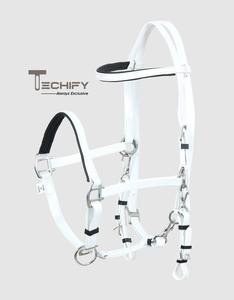 Ensemble de bride, de collier de poitrail et de rênes assortis en cuir bleu royal, réglable, équipement équestre occidental pour l'entraînement et l'équitation - Product Image 3