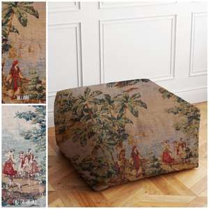 Puf de Cuero Marroquí Hecho a Mano, Otomana Tradicional Artesanal, Decoración del Hogar, Asiento Boho para Sala de Estar - Product Image 1