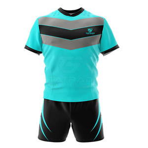 Vêtements de sport 100% polyester Ensembles de maillots de rugby - Séchage rapide Écologique Respirant Personnalisable Qualité supérieure Adulte - Product Image 3