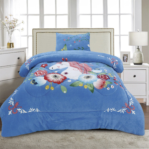 Set Copripiumino e Federe in Cotone Spesso con Motivo Geometrico a Cartoni Animati Re e Regina, Tecnica Tessuta, per Letto Matrimoniale e Nuziale - Product Image 3