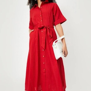 Nuevo vestido indio de algodón con bloque de mano a la moda, ropa de verano y fiesta con suavidad para luna de miel a la venta. - Product Image 4