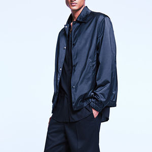 2025 tout nouveau gros personnalisé hiver coupe-vent collège porter hommes grande taille hommes vestes plaine soie Satin Bomber hommes veste - Product Image 6