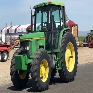 20244 traktor pertanian bekas cukup John 95hp John Deere dengan kabin kondisi kualitas baik untuk dijual traktor pertanian