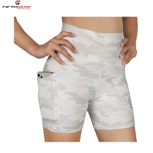 Venta al por mayor mallas de Yoga de las mujeres elástico de secado rápido sin costuras de las mujeres pantalones cortos casuales con cintura alta para los deportes - Product Image 2