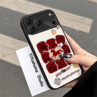 Coque de téléphone magnétique à sublimation vierge style chinois avec motif floral blanc pour modèles 11 et 17 Pro Max, en TPU souple, unisexe