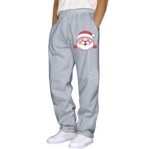 Nouveaux hommes Polyester hiver Joggers noël pantalons de survêtement conception chaud vacances Style noël pantalons de survêtement tenue - Product Image 4