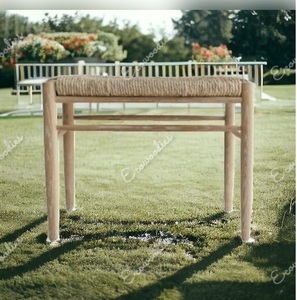 เก้าอี้ไม้ไผ่ทรงสี่เหลี่ยมผืนผ้าสไตล์โบราณทันสมัยของตกแต่งบ้านนั่งสบายเก้าอี้ฝังกระดูกแบบดั้งเดิมขาไม้ - Product Image 5