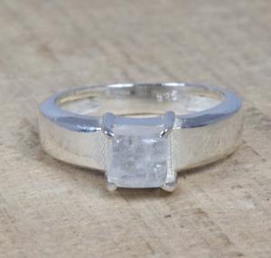 Anillo de piedras preciosas de piedra lunar, joyería para mujer, joyería de estilo bohemio de plata, anillo hecho a mano de tendencia de Plata de Ley 925, regalo para ella - Product Image 5