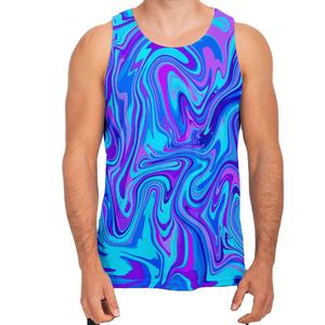 Camisetas sin mangas para hombre SEEMALE, estilo europeo y estadounidense, de malla de poliéster tejida, deportivas, ecológicas, personalizables, con cuello redondo - Product Image 5