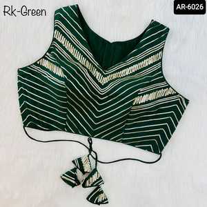 Georgette-Blusa de lujo de diseño indio, camisa con diseño de Gota de plata y Patti, multicolor disponible para Saree y Lehenga choli - Product Image 6