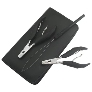 Kit de Herramientas para Extensiones de Cabello Humano, Juego de Alicates para Abalorios Todo en Uno de Primera Calidad, Acero Inoxidable, Kit Completo para Extensiones de Cabello - Product Image 1