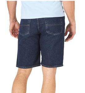 Nouveauté Shorts en denim uni 100% coton pour hommes, style streetwear, vêtements décontractés d'été, respirant, lavage foncé - Product Image 2