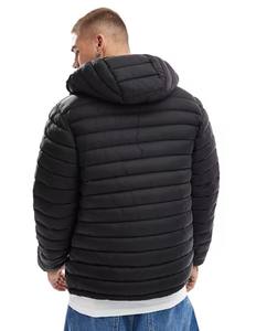 Chaqueta acolchada impermeable personalizada al por mayor para hombre abrigo de invierno con aislamiento relleno acolchado a prueba de viento cálido abrigo de invierno - Product Image 4