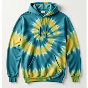 Custom Logo <b>Men's</b> Plus Size Pullover Tie Dye <b>Hoodie</b> <b>Oversize</b> Drop Shoulder Print Printed Pullover Tie Dye <b>Hoodie</b> Made Fleece - Product Image 6