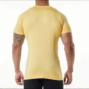 Camiseta informal de cuello redondo para hombre de estilo callejero de alta calidad 100% algodón transpirable cómoda manga corta Color sólido para - Product Image 5