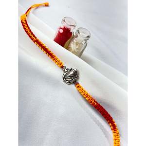 Rakhi de Plata de Ley 925 con Forma de Borla de Aarambh Ganesha, 9 Pulgadas, 2.5 Gramos, Unisex, para Regalo de Hinduismo en Ocasiones Especiales - Product Image 2