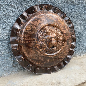 Escudo De León Buckler único medieval Cosplay medieval antiguo y Escudo de exhibición por artesanía de Calvin - Product Image 3