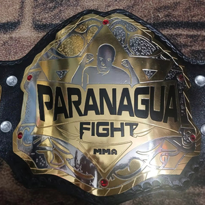 Bracelet en cuir véritable souple personnalisable de 2mm Ceinture de récompense de championnat poids lourd pour la lutte et les arts martiaux - Product Image 1