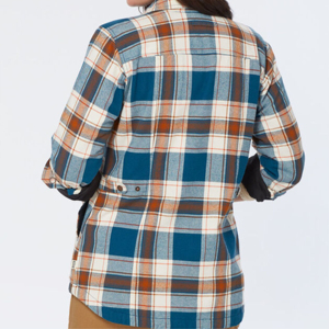 Chemises en flanelle décontractées à boutons solides pour femmes 100% coton léger et chaud pour tous les jours - Product Image 5