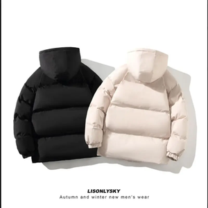 Veste vintage pour homme, décontractée, en cuir, pour le sport, imperméable, doudoune, grande taille, chaude, doudoune d'extérieur - Product Image 3