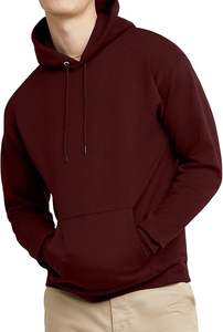 Sudaderas Casuales de Invierno para Hombre, Color Sólido, Poliéster/Algodón, Felpa, Corte Regular con Diseño de Bolsillo, Ecológicas, de Secado Rápido y Transpirables - Product Image 5