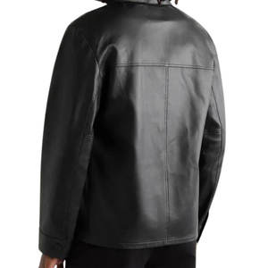 Camisa de Cuero 100% para Hombre, Manga Larga, Transpirable, Casual, de Primavera, Servicio OEM, Alta Calidad, Impermeable - Product Image 6