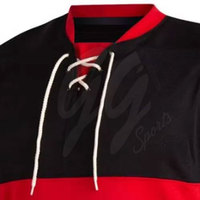 Diseña Tu Propia Camiseta de Hockey sobre Hielo Personalizada con Nombre de Equipo para Hombre, Transpirable, Ecológica, de Secado Rápido, 100% Poliéster, Alta Calidad, OEM