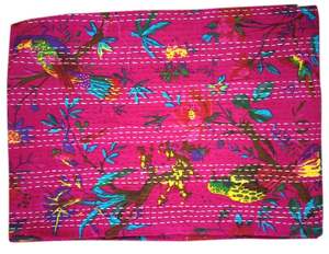 Boho Quilts Hippie Swing Bedding Set Throw Reversible Blanket <b>Bedspread</b> Cotton Fabric Bohemian Quilting Twin <b>Size</b> Bed Cover - Product Image 2