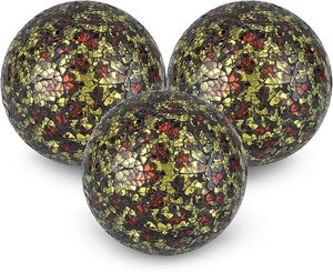 Boules de verre arc-en-ciel sphère boule décorative peinte à la main pour la décoration intérieure-centre de table pour salon chambre ou bureau - Product Image 1