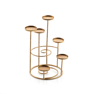 Diseño atractivo portavelas de Metal uso hogar Hotel restaurante boda fiesta boda regalo promocional superventas - Product Image 3